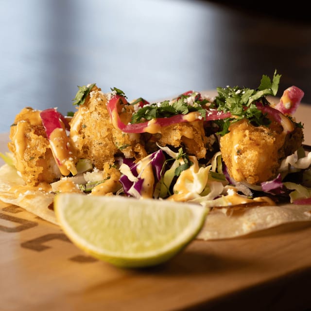 Tempura Shrimp Taco.