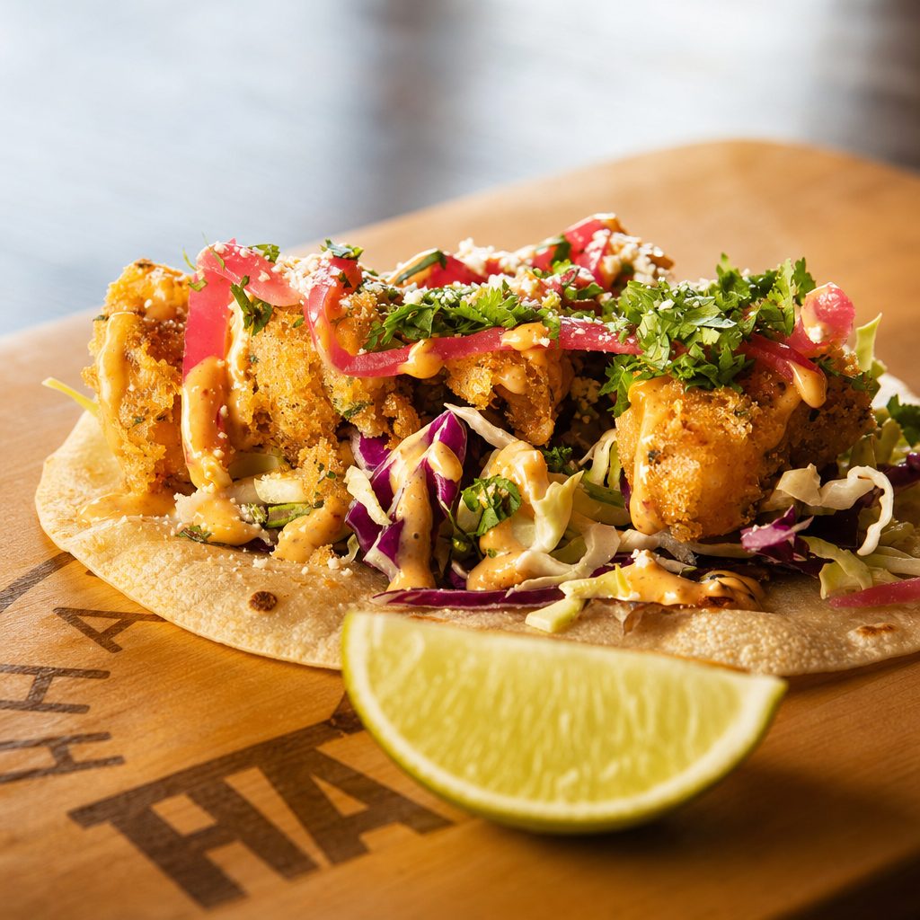 Tempura Shrimp Taco.