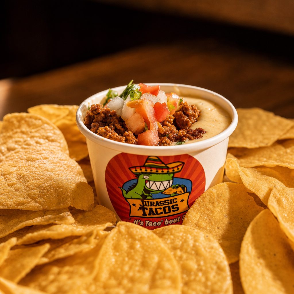 Utahn Chips and Queso - with Chorizo.