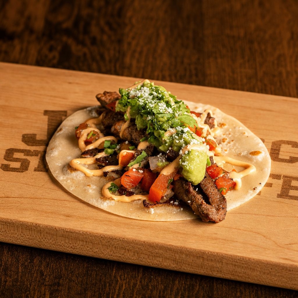 Premium Steak Taco.