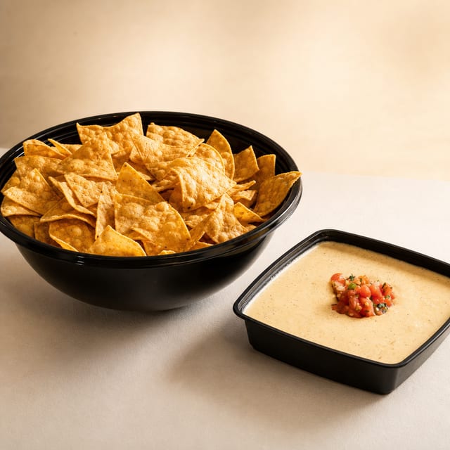 Chips & Queso (Feeds Up to 10 People).