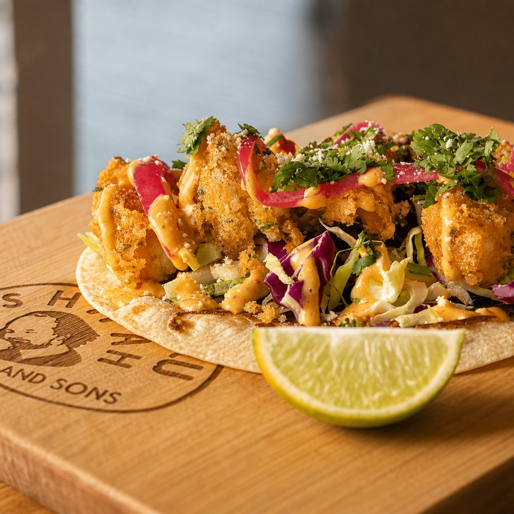 Tempura Shrimp Taco.