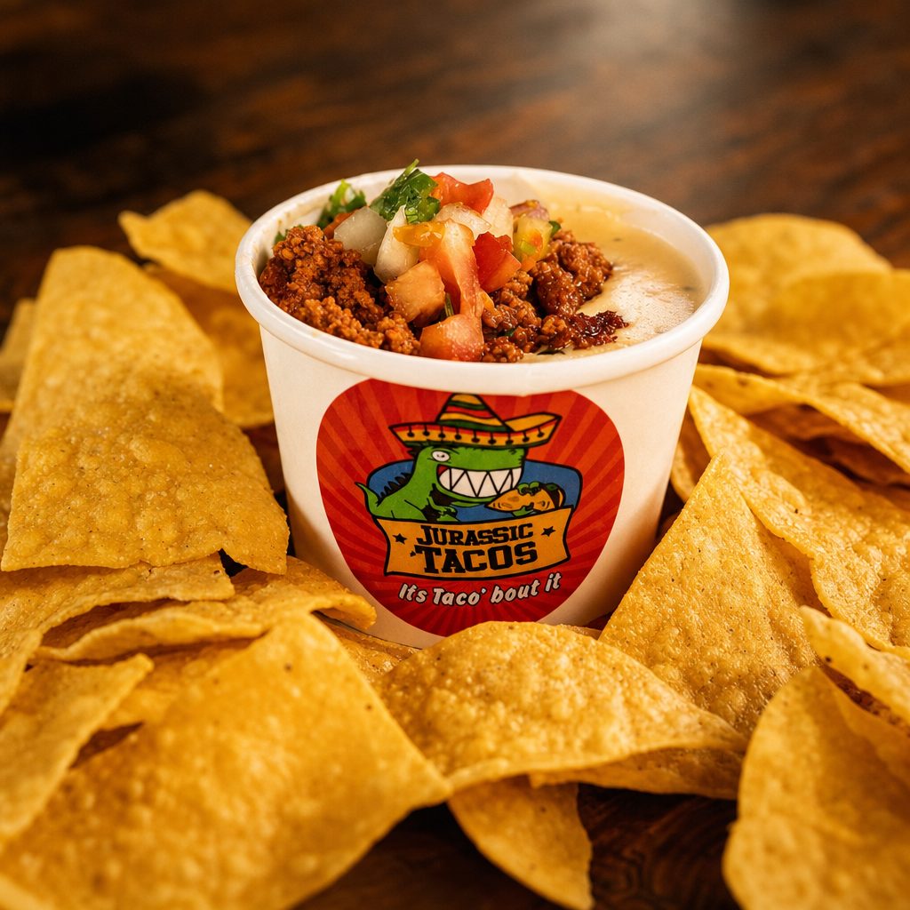 Utahn Chips and Queso - with Chorizo.