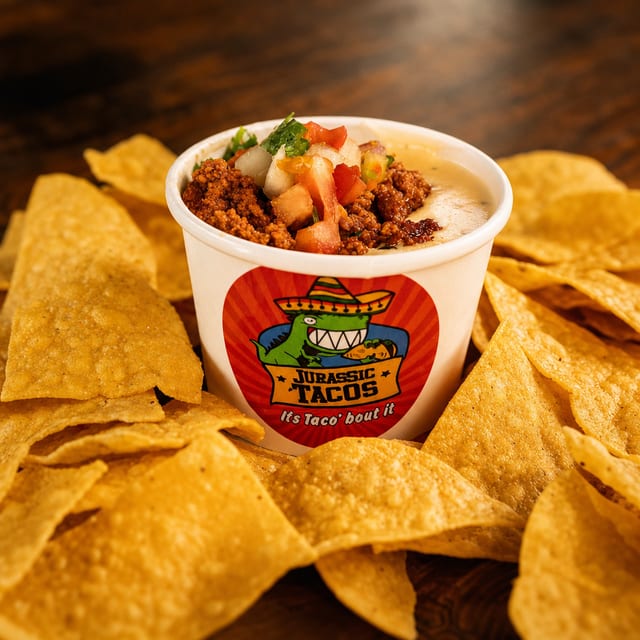 Utahn Chips and Queso - with Chorizo.