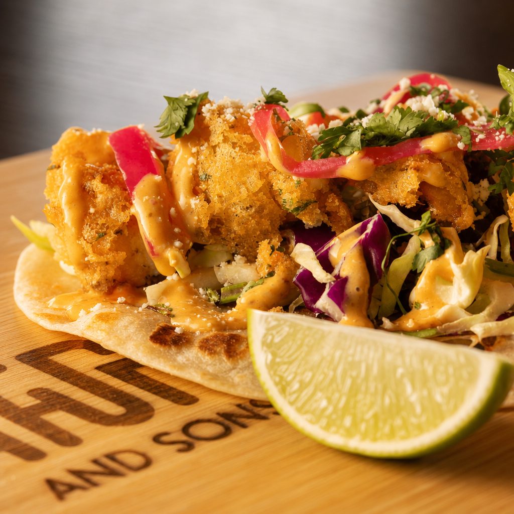 Tempura Shrimp Taco.